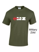 MZ logo póló, Motorradwerke Zschopau póló, retró motoros ajándék, veterán motor póló, NDK motoros ruházat, MK Kreatív
