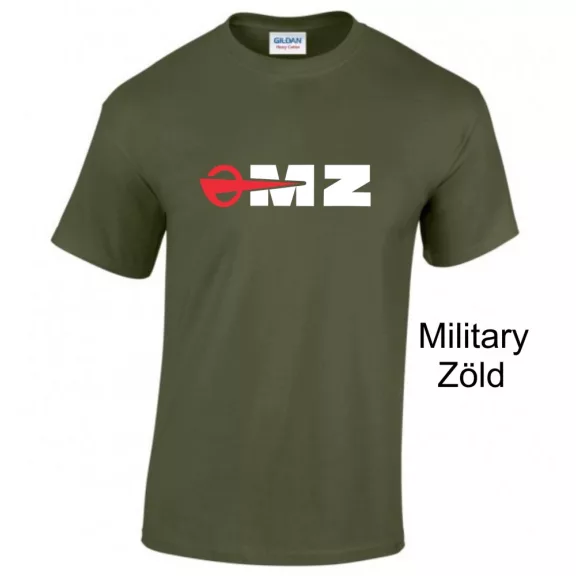 MZ logo póló, Motorradwerke Zschopau póló, retró motoros ajándék, veterán motor póló, NDK motoros ruházat, MK Kreatív