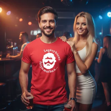 Vicces legénybúcsú póló Legénybúcsú folyamatban felirattal uniszex