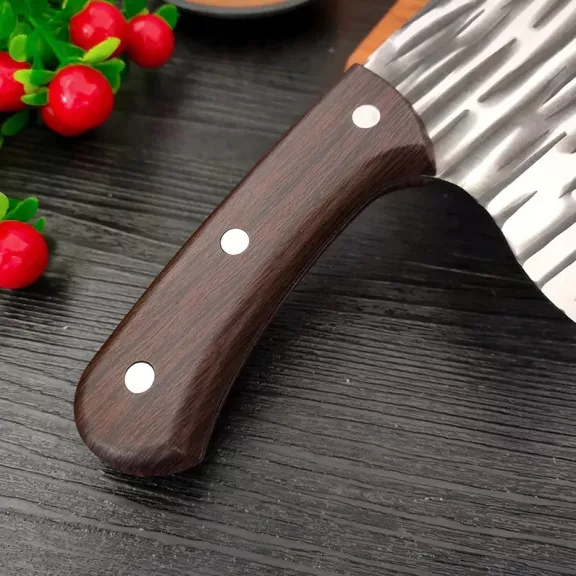 Foxter 25 cm-es japán stílusú aprító és séfkés ergonomikus fa markolattal.