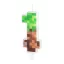 1-es szám alakú pixel tortagyertya műanyag beszúróval