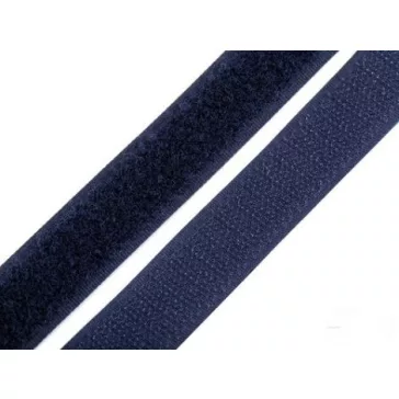 Tépőzár varrható 20 mm - sötétkék /komplett/