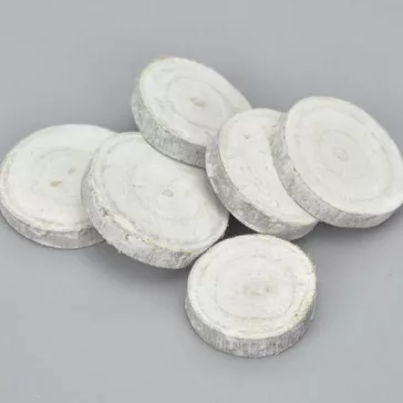 Fakorong fehér, csiszolt 5db/csomag - 1x4-6 cm