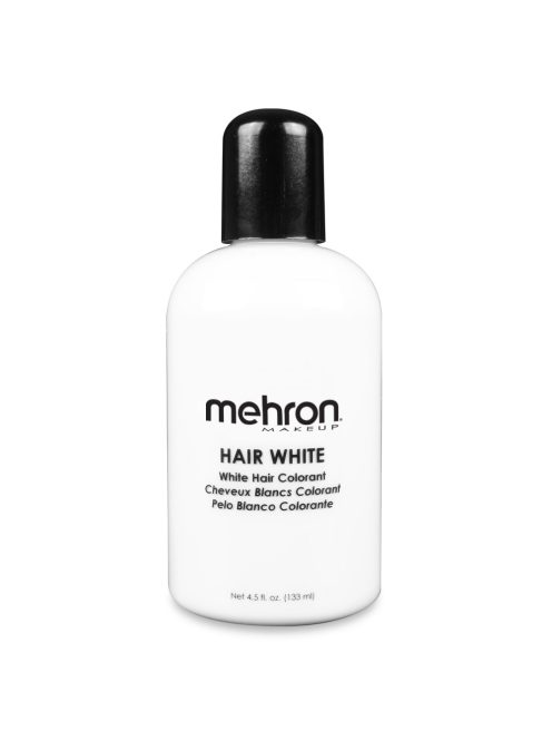 Mehron Hair White 130 ml – Nagyméretű, vízzel lemosható fehér folyékony hajszínező SFX-hez