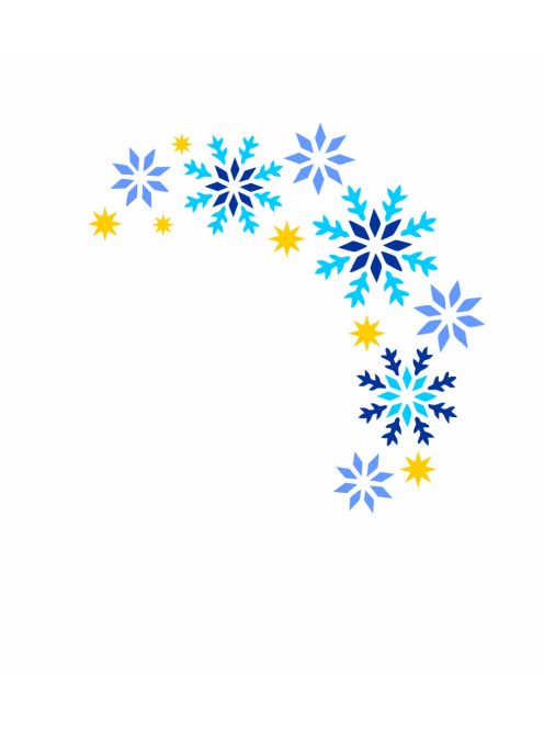 Arcfestés sablon - Hópihék, jégvarázslat