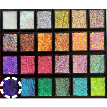 Fusion Glitter csillámkrém  utántöltő Purple Night