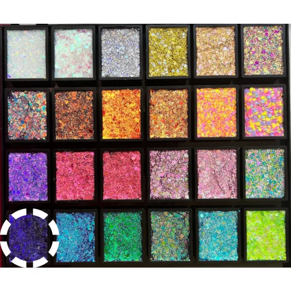 Fusion Glitter csillámkrém  utántöltő Purple Night