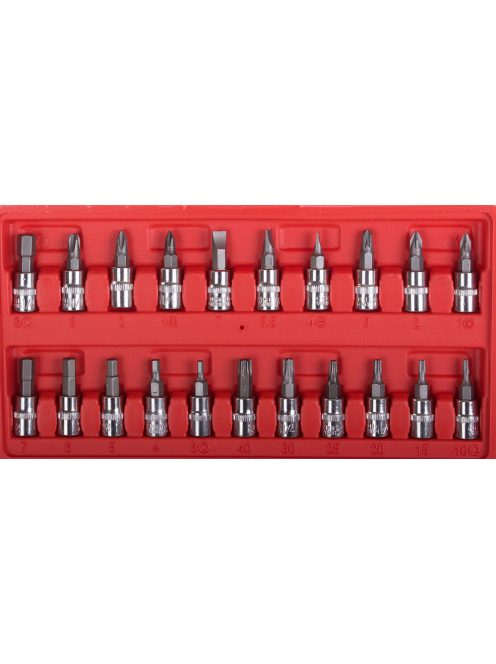 Professzionális dugókulcs, torx és imbuszkulcs készlet, króm-vanádium acél szerszámkofferben, racsnis hajtókar, barkács és autószerelő szerszámok