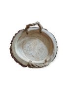 Fakorong tálaló tálca kötéllel 30x5cm