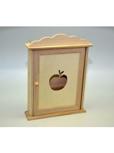 Kulcstartó faliszekrény - fa, alma mintával