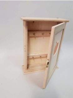 Kulcstartó faliszekrény - fa, alma mintával