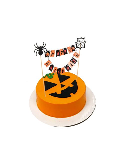 Halloween parti süti, torta girland dekoráció