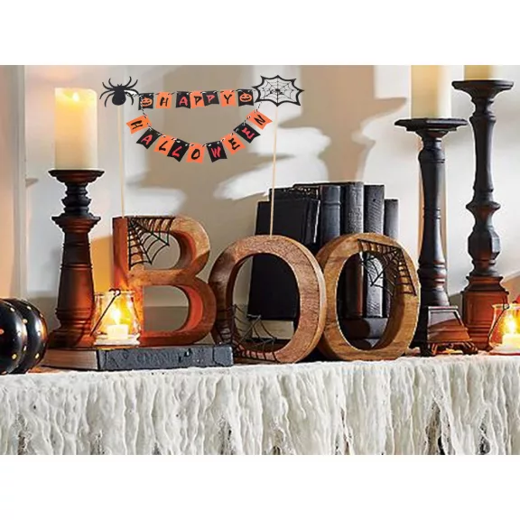 Halloween parti süti, torta girland dekoráció