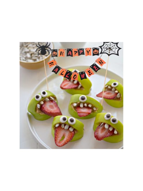 Halloween parti süti, torta girland dekoráció