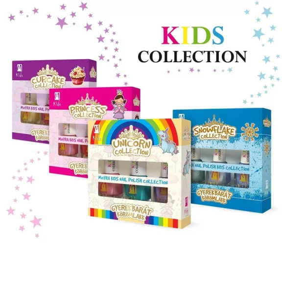 Gyerek körömlakk szett - Snowflake Collection 3x7ml