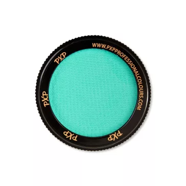 30 grammos, kerek tégelyes PXP Professional Colors Pasztell Menta (Pastel Mint) arcfesték, vízbázisú.