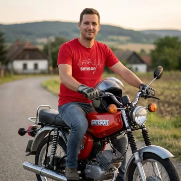 Póló - Simson S51 EKG - Egyedi retro megjelenés a legendás motor szerelmeseinek