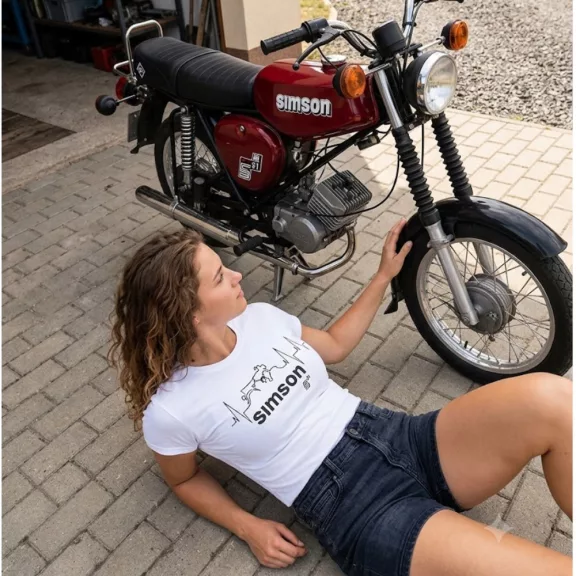 Póló - Simson S51 EKG - Egyedi retro megjelenés a legendás motor szerelmeseinek