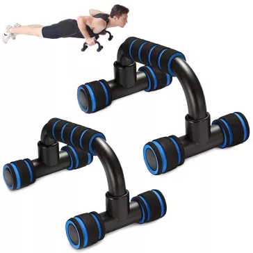 ergonomikus fekvőtámasz fogantyú szett csúszásmentes szivaccsal és 200 kg teherbírással