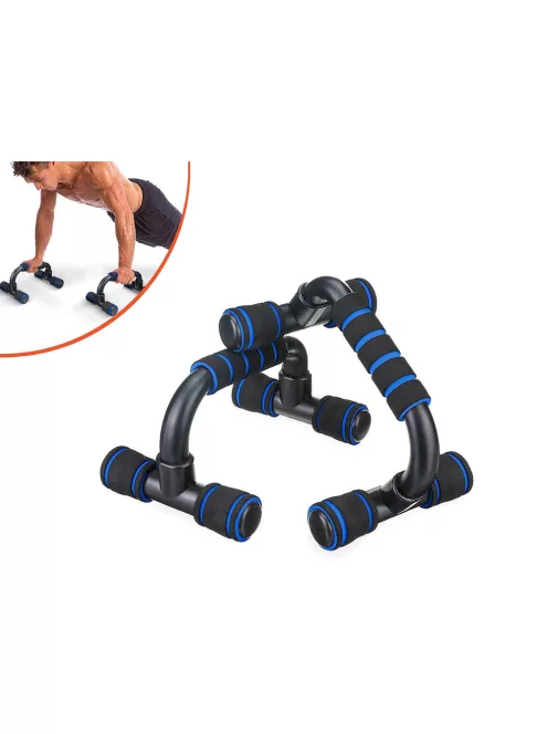 ergonomikus fekvőtámasz fogantyú szett csúszásmentes szivaccsal és 200 kg teherbírással