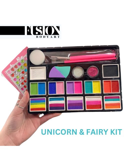 Fusion Body Art  Unicorn & Fairy arcfestés készlet -  Face Painting Kit