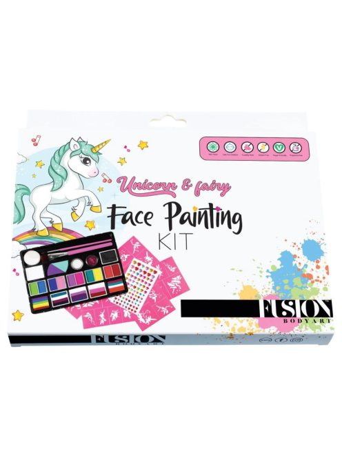 Fusion Body Art  Unicorn & Fairy arcfestés készlet -  Face Painting Kit
