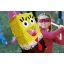 SpongyaBob Kockanadrág alakú színes party pinata szülinapi zsúrra