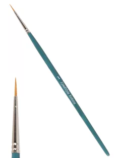 Lyudmyla Round 1-es arcfestő ecset ultra vékony szintetikus szőrrel és teal fa nyéllel