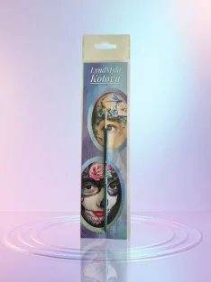 Lyudmyla Round 1-es arcfestő ecset ultra vékony szintetikus szőrrel és teal fa nyéllel