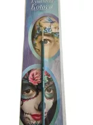 Lyudmyla Round 1-es arcfestő ecset ultra vékony szintetikus szőrrel és teal fa nyéllel