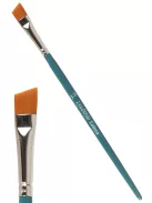 Lyudmyla Angular Sharp 3/8 arcfestő ecset ferde kialakítással és szintetikus szőrrel