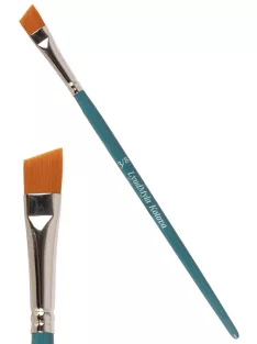 Lyudmyla Angular Sharp 3/8 arcfestő ecset ferde kialakítással és szintetikus szőrrel