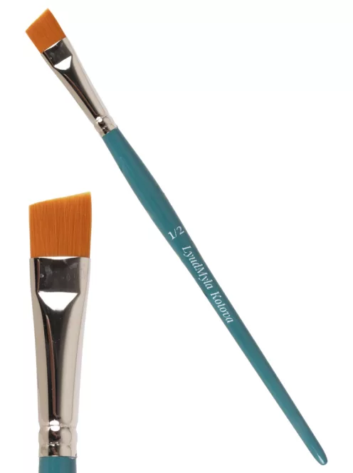 Lyudmyla Angular Sharp 1/2 colos széles professzionális ferde arcfestő ecset