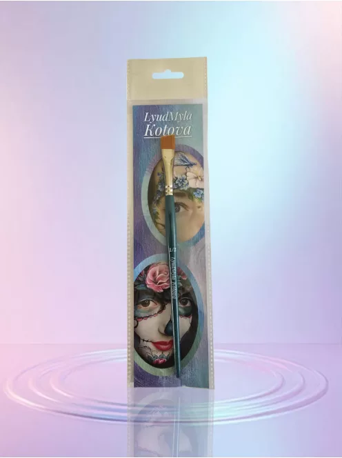 Lyudmyla Angular Sharp 1/2 colos széles professzionális ferde arcfestő ecset