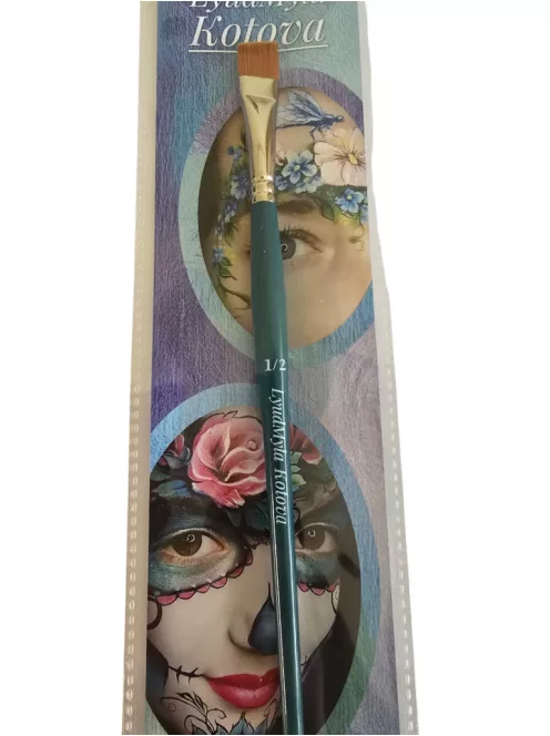 Lyudmyla Angular Sharp 1/2 colos széles professzionális ferde arcfestő ecset