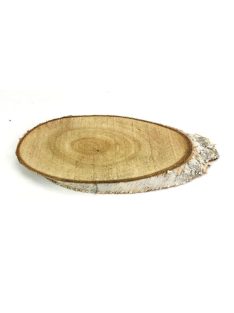 Nyírfa szelet, talp - ovális 15 cm