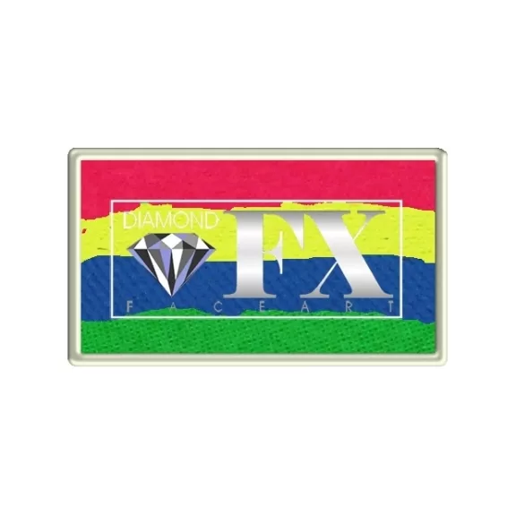 Diamond FX csíkos arcfesték - Neon Rainbow (28g)