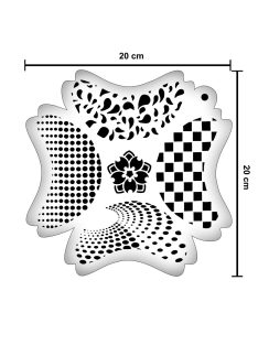 5 az 1-ben Frizbi arcfestősablon Textúrák 2