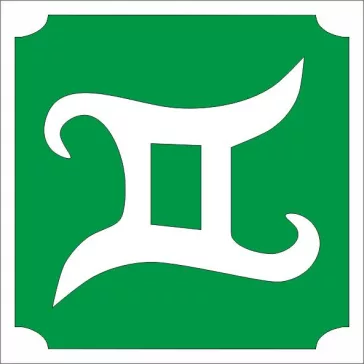 Csillámtetoválás sablon - Csillagjegyek Ikrek 