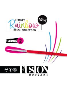Leanne's Rainbow kerek arcfestőecset 2-es