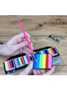 Leanne's Rainbow kerek arcfestőecset 2-es