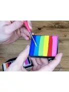 Leanne's Rainbow kerek arcfestőecset 2-es
