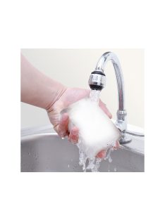 Fehér varázsszivacs folttisztításhoz, 14x9x4 cm-es méretben, víz alapú tisztítás, melamin szivacs