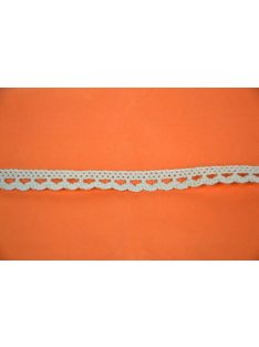 Csipke 100% pamut 1,2 cm-es bézs