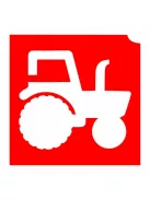 KiviArt 4x4cm Csillámtetoválás sablon 18 Traktor 
