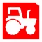KiviArt 4x4cm Csillámtetoválás sablon 18 Traktor 