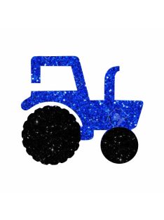 KiviArt 4x4cm Csillámtetoválás sablon 18 Traktor 