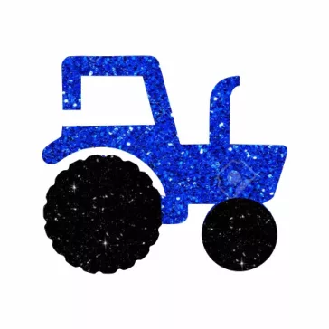 KiviArt 4x4cm Csillámtetoválás sablon 18 Traktor 