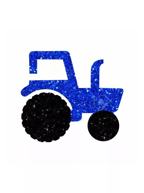 KiviArt 4x4cm Csillámtetoválás sablon 18 Traktor 