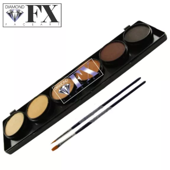 Diamond FX 6 színű arcfesték készlet - Skin Tones 6x10g 